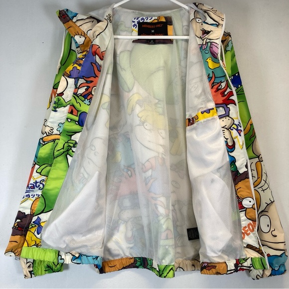 Members Only Rugrats Jacket Mens M Nickelodeon Full Zip Hooded Cartoon - Picture 11 of 16
